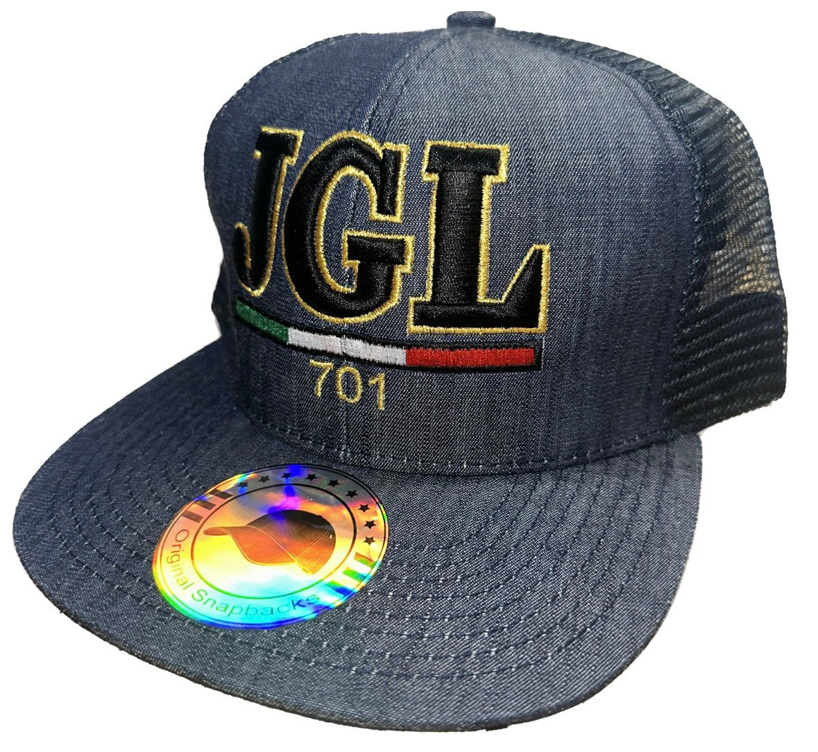 JGL 701 Chapo Chapiz Blue Denim Trucker SnapBack