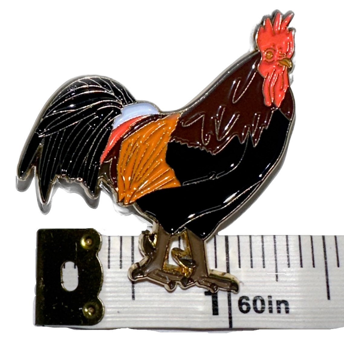 El Gallo Gold Enamel Hat Pin Para Gorras