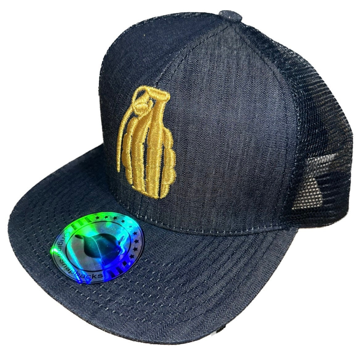 Grenade Granada Blue Denim Trucker SnapBack