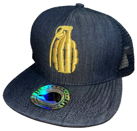 Grenade Granada Blue Denim Trucker SnapBack