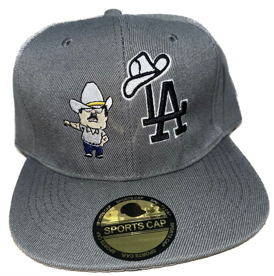 LA Sombrero Mayiza El Mayo MZ Gray SnapBack 2Designs