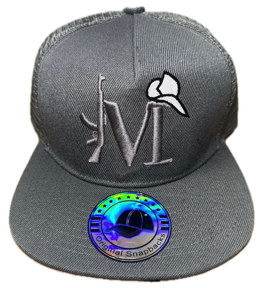 El M Grande Mayiza El Mayo Gray Trucker SnapBack