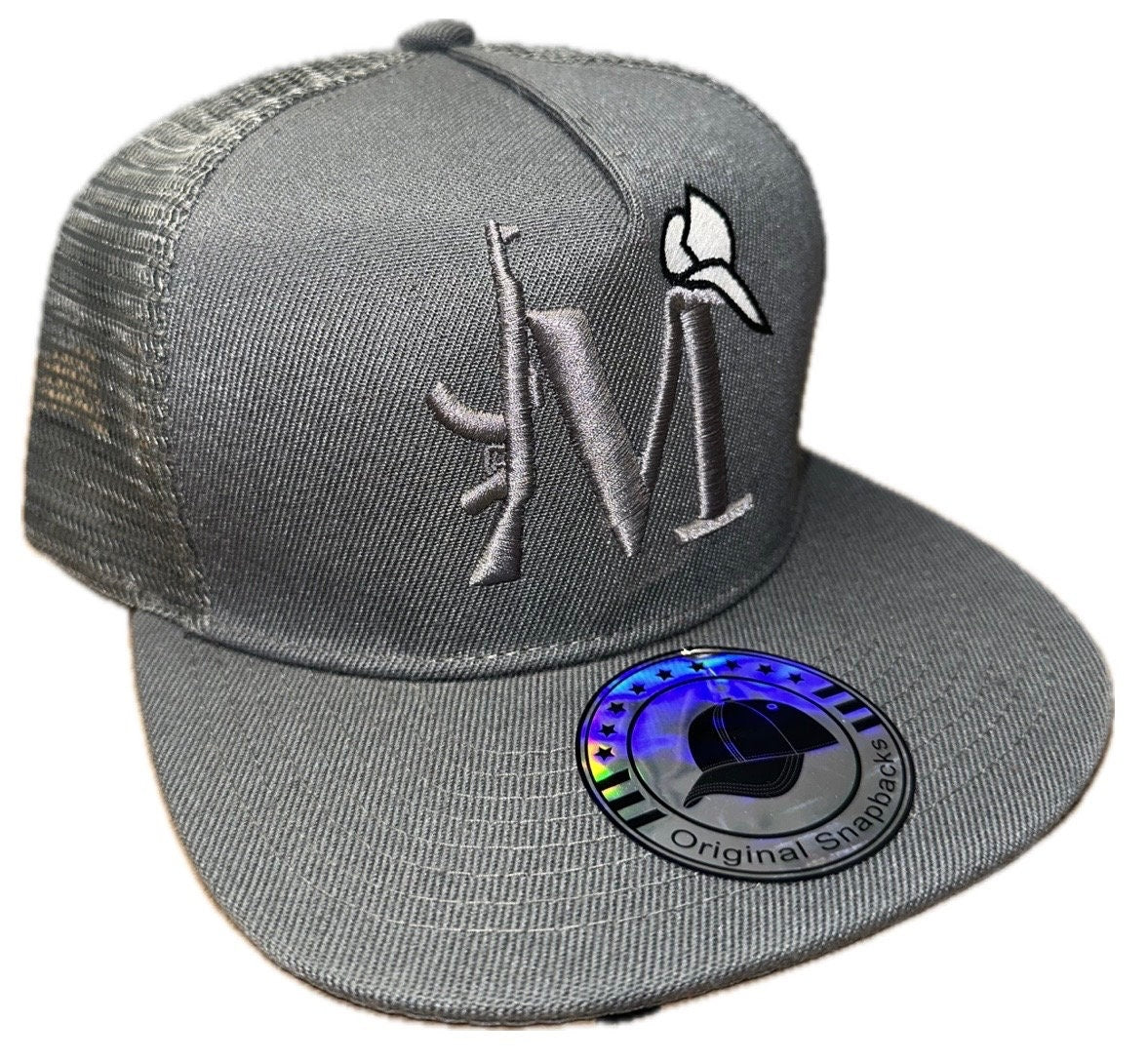 El M Grande Mayiza El Mayo Gray Trucker SnapBack