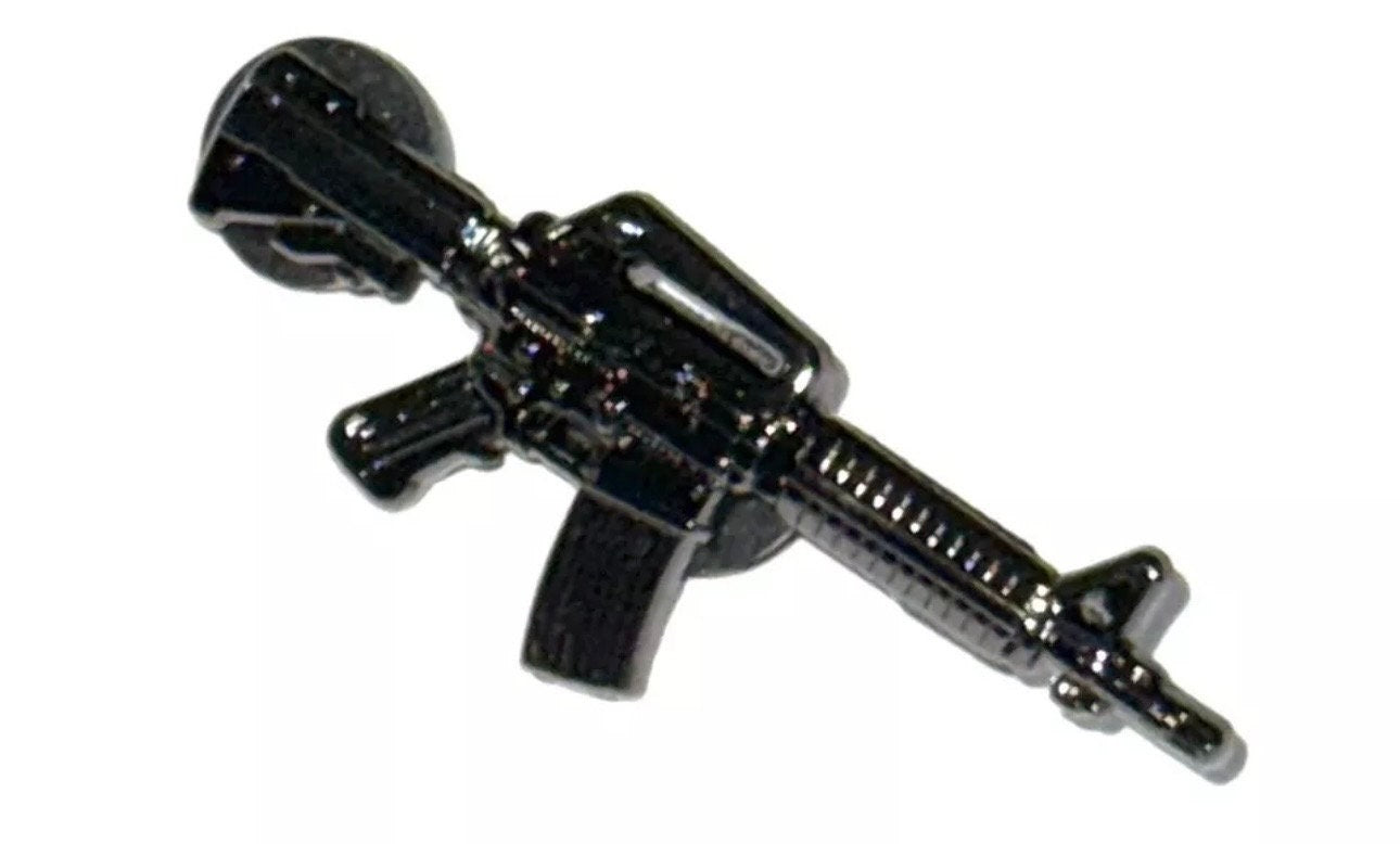 AR-15 Rifle Black Metal Hat Pin Para Gorras