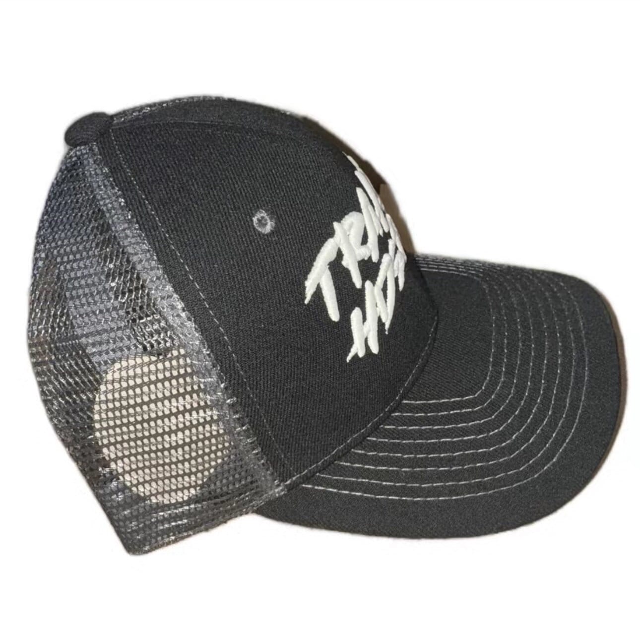 TRAKAS HDSPM Glow In The Dark Gorra Negra Con Gris Black & Gray Trucker Hat