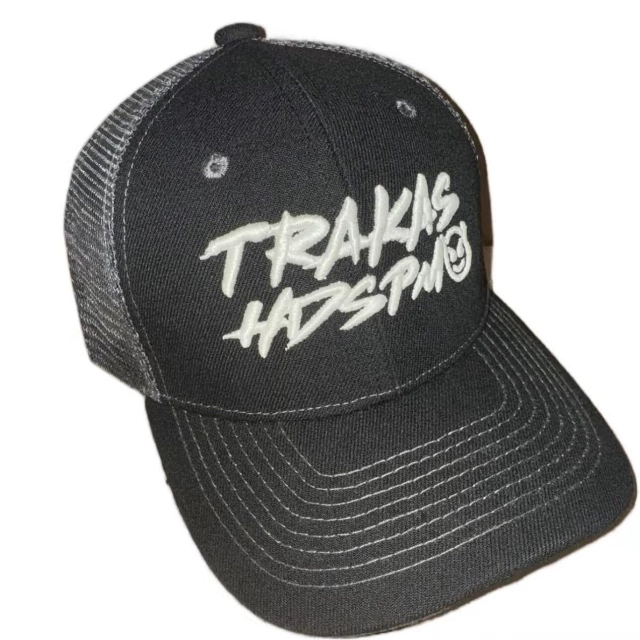 TRAKAS HDSPM Glow In The Dark Gorra Negra Con Gris Black & Gray Trucker Hat