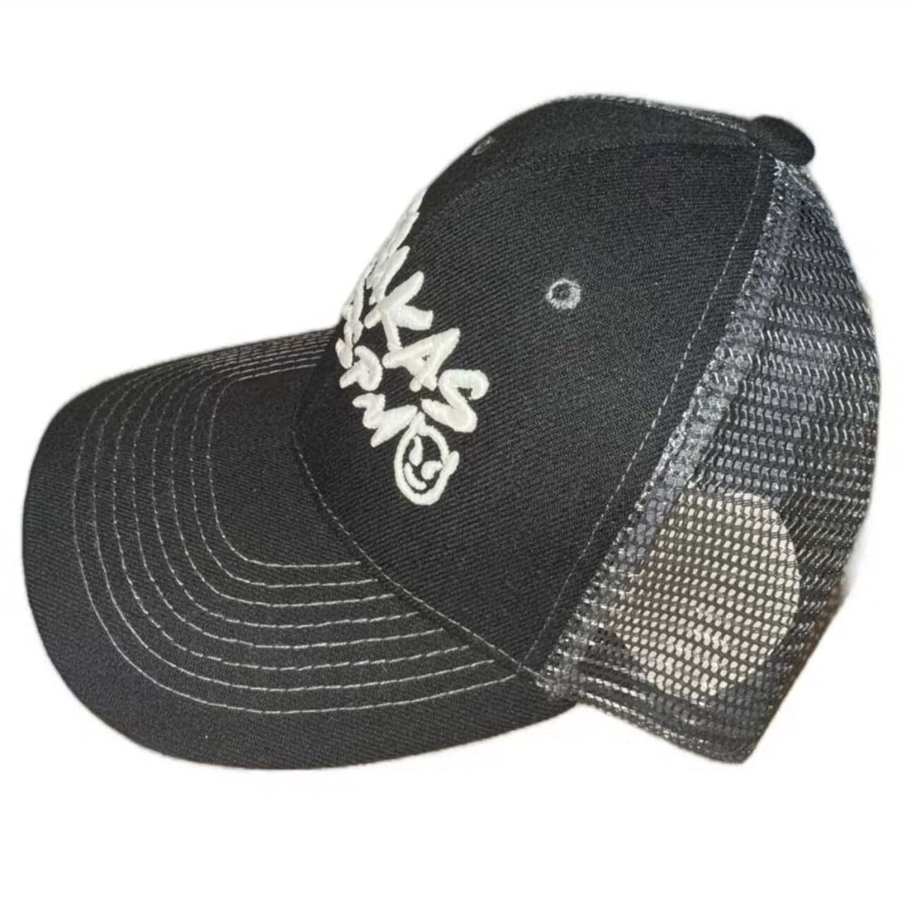 TRAKAS HDSPM Glow In The Dark Gorra Negra Con Gris Black & Gray Trucker Hat